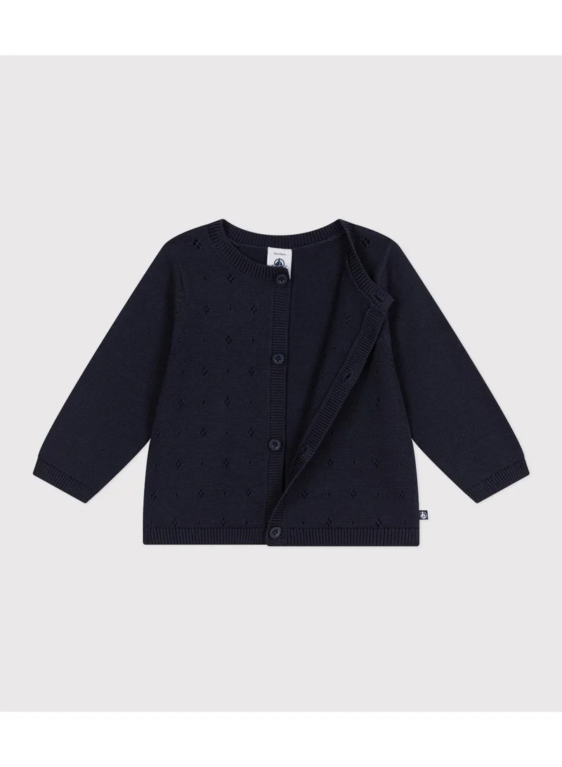 بيتي باتو كارديجان قطني محبوك سادة للأطفال