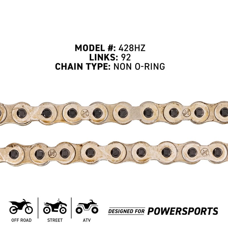NICHE 428 Drive Chain 92 Links Standard Non O-Ring with Connecting Master Link - Image 4