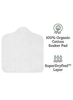 Superbottoms 5 Piece Value Pack For Babies 1 Magic Dry Organic Cotton Pad Set + 3 Diaper Fleece Liners (Easy Clean Top Sheets);Quick Drying Soaker (Prefold Style) + Diaper Liner Combo  - Image 3