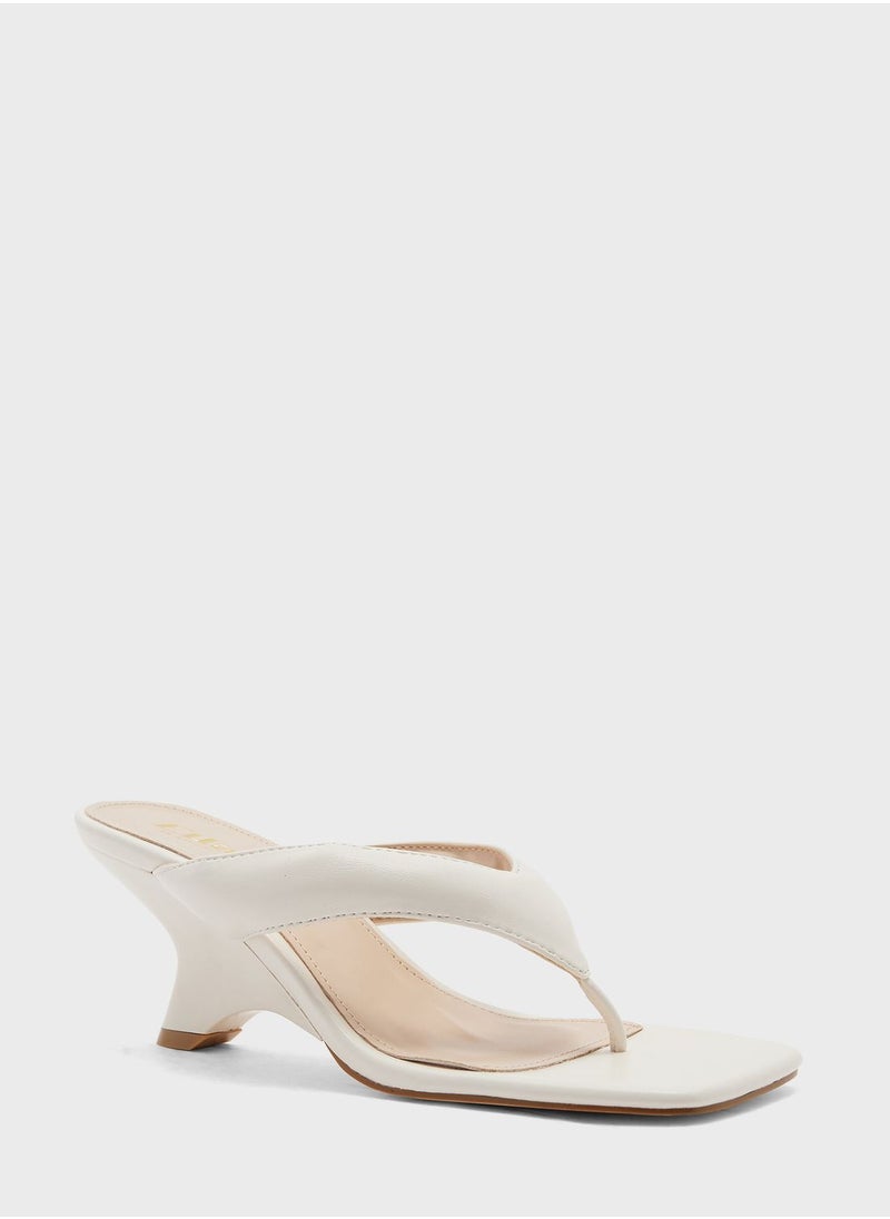 ELLA Interest Wedge Heel Thong Sandal  - Image 2