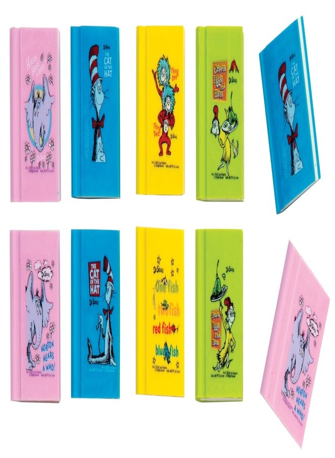 Geddes Raymond Geddes 69689 Dr Seuss Book Erasers For Kids (Pack of 48) - Image 1