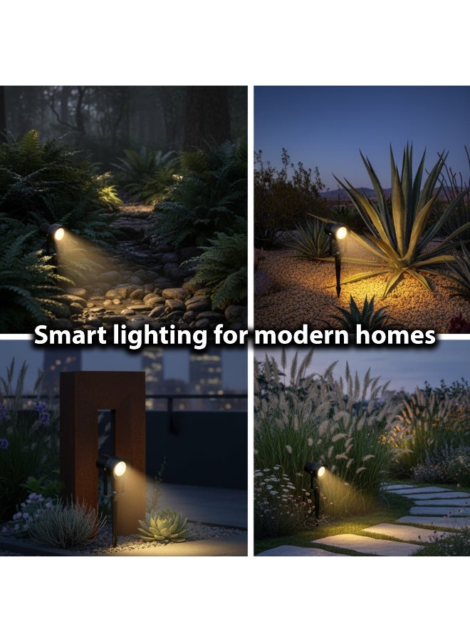 ALFRIDAY Outdoor Garden Spike Spotlight, 20W LED, IP65 Waterproof, 3000K Warm White, Adjustable Beam for Landscape & Pathway Lighting - Image 3