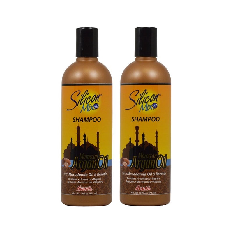 Silicon Mix Moroccan Argan Oil Shampoo 16oz "Pack of 2" - Image 5