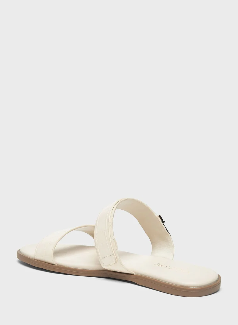Celeste Double Strap Flat Sandals