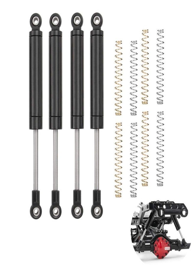 RCLIONS مجموعة RCLions المكونة من 4 قطع من ممتص الصدمات RC مع زنبرك داخلي بطول 100 مم لسيارات الزحف RC بمقياس 1/10 TRX4 SCX10 D90 قطع غيار الترقية (100 مم) - Image 1