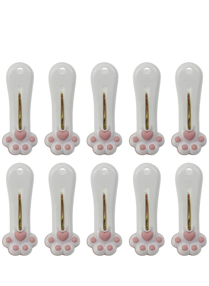 Oasisgalore - 24 Pack Traceless Plastic Clothespins Laundry Clothes Pins，Cute Bag Clips Food Package Clip - Image 1