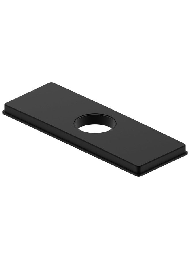 Derengge 4 Inch Bathroom Square Escutcheon Hole Cover, Faucet Deck Plate,1 Hole or 3 Hole Centerset Faucet Parts,RP-1064-MT,Matte Black Finished - Image 2