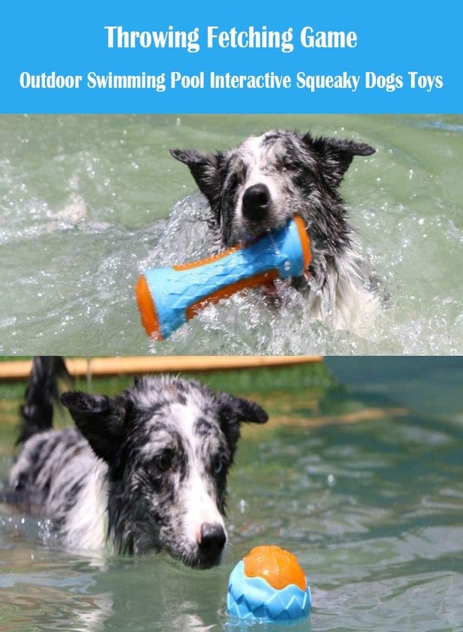 SLAUNT 3 Pcs Dog Pool Floating Toys,Pet Summer Essentials,Outdoor Swimming Pool Interactive Squeaky Dogs Toys,Throwing Fetching Game,for Small Medium Large Breeds for Aggressive Chewing,TPR - Image 5