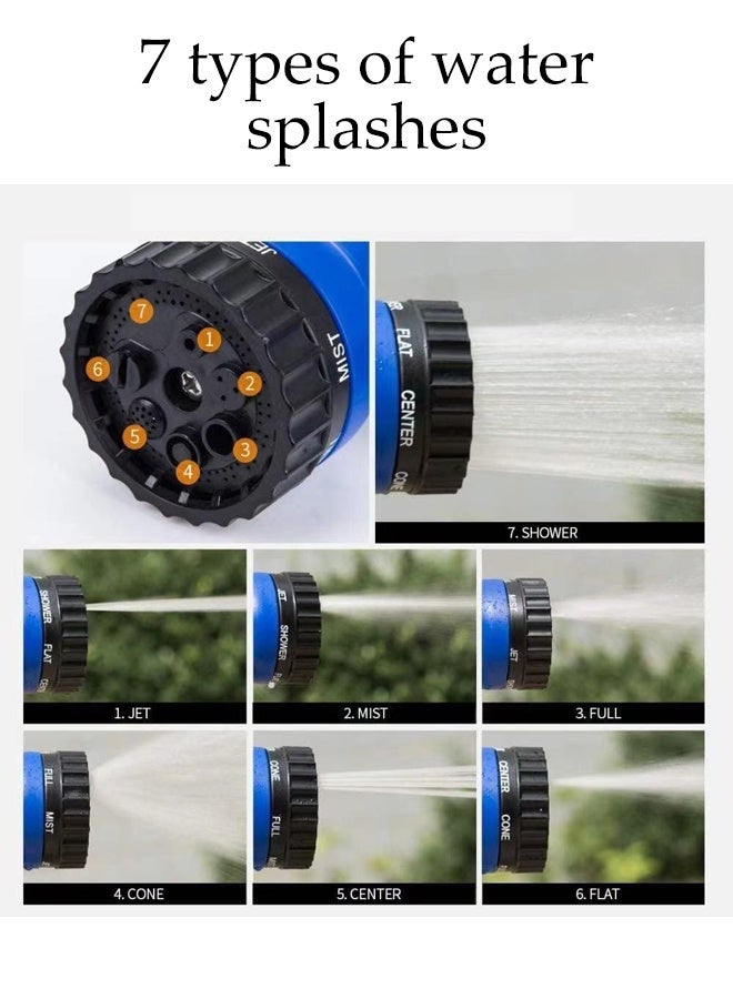 Generic Garden Hose 150ft/45m, Water Hose with 7 Functions, Shower Expandable and Retractable Curly Water Hose for Lawn/Pet/Car Wash  - Image 3