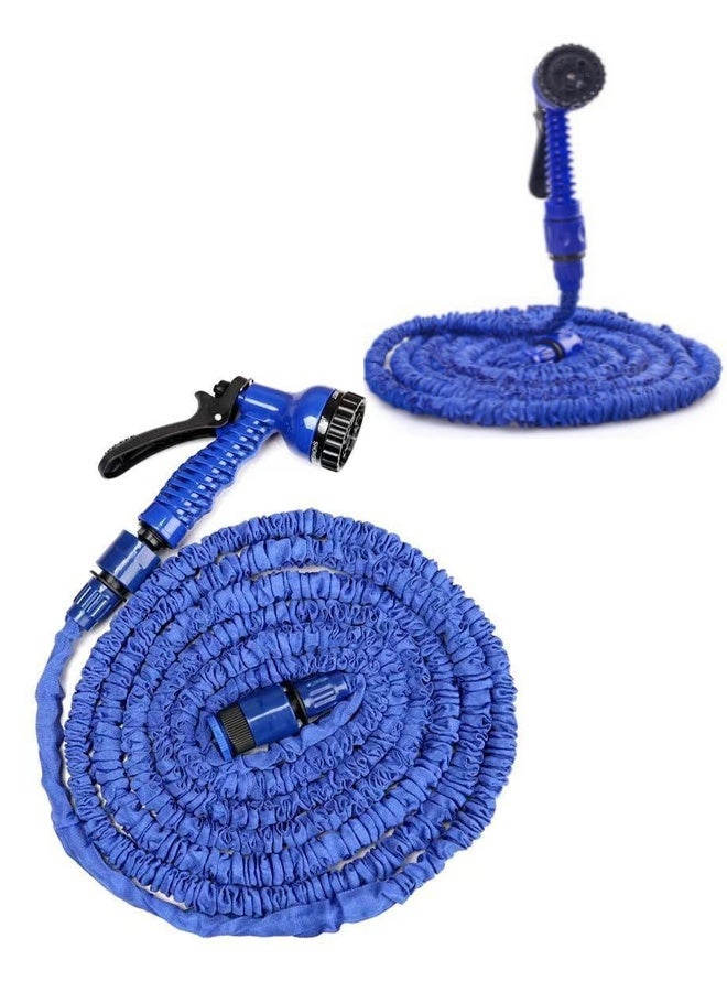 Generic Garden Hose 150ft/45m, Water Hose with 7 Functions, Shower Expandable and Retractable Curly Water Hose for Lawn/Pet/Car Wash  - Image 1