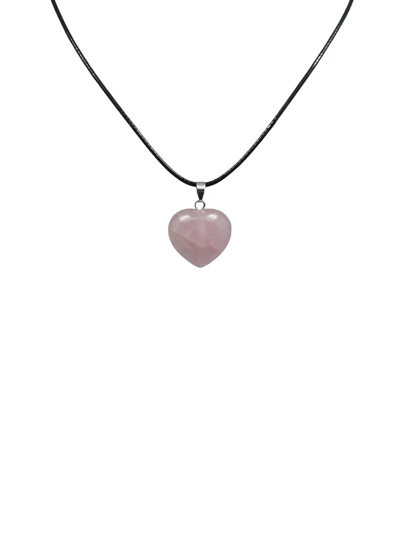 British Fossils عقد هدية الطبيعة بالروز كوارتز