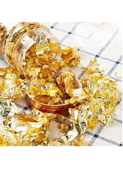 Graffiti Resin 3g Imitation Gold Foil Sequins Glitters Craft Leaf Flake Sheets Bulk Paper For Gilding Diy Nail Art Decor  - Image 3