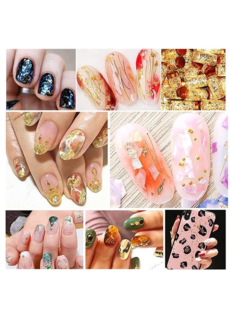 Graffiti Resin - 3g Imitation Gold Foil Sequins Glitters Craft Leaf Flake Sheets Bulk Paper For Gilding Diy Nail Art Decor - Image 1
