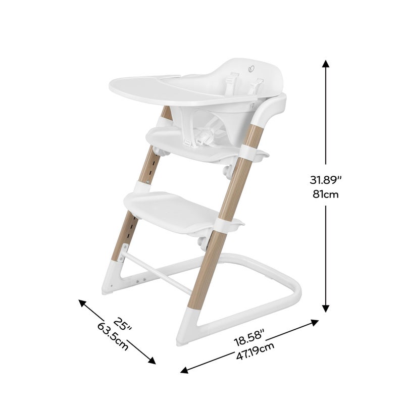 Evenflo RightSeat Multistage High Chair (Sea Salt White) - Image 5