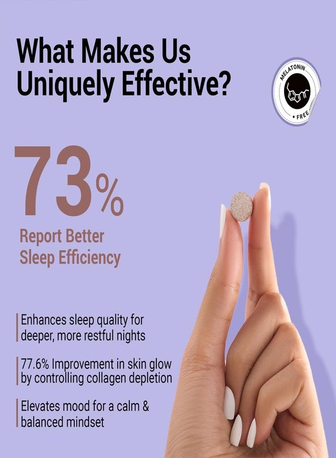 Sereko Calming Candy Tabs Supplements, Improve Quality Sleep, Reduce Stress Levels, Mood Swings & Enhance Overall Skin Health for Women & Men | Non - Addictive 10 Tablets - Image 4