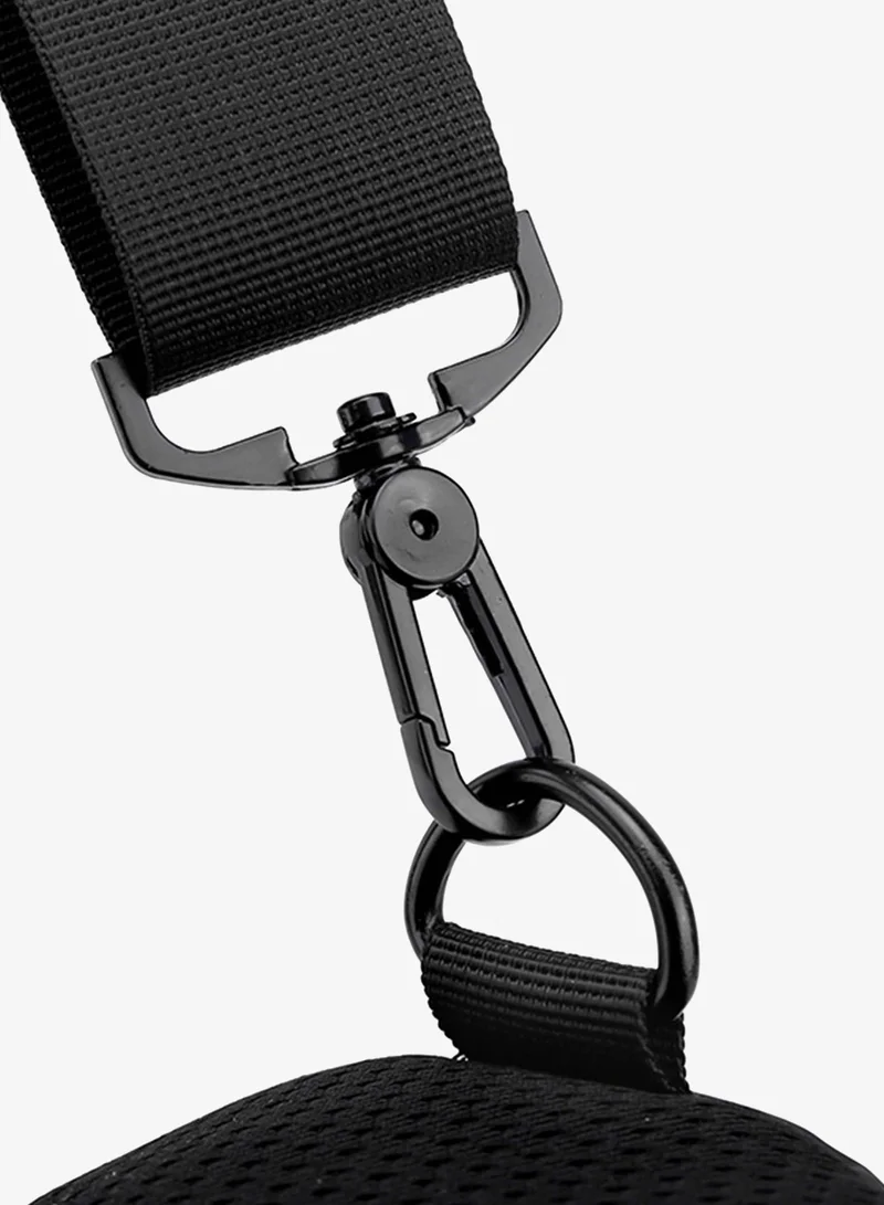 Hike Grey Crossbody Sling Bag Synthetic Water Resistant Unisex Small Shoulder Bag with Built in USB Port for Business Travel Outdoor Shopping, HK2032, Dark Grey  | Best Price UAE