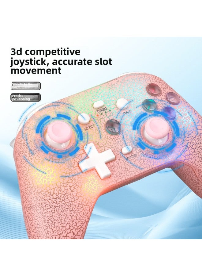 NS Wireless Bluetooth Gamepad With RGB Light Support Switch Android Ios PC P3 Host Game-Product Color:White  - Image 3
