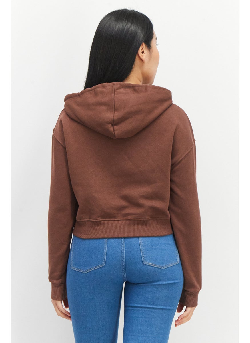 Don't Call Me Jennyfer - Women Hoodie Graphic Print Long Sleeves Sweatshirt, Brown - Image 1