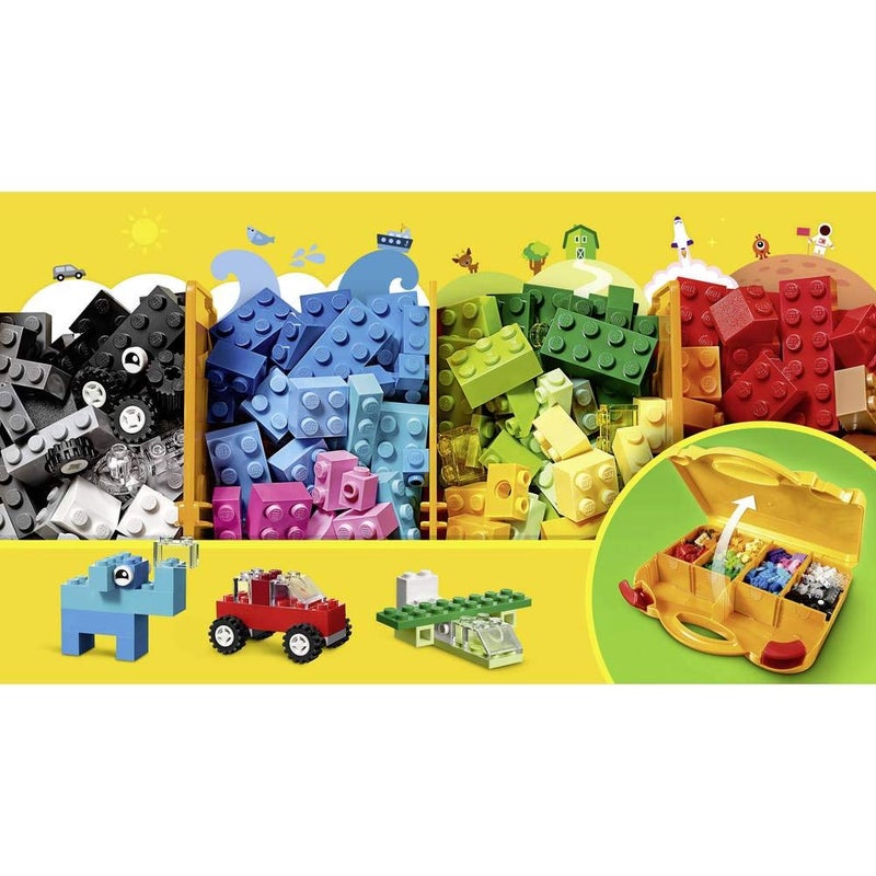LEGO Classic Creative Suitcase, Toy Storage Case with Fun Colourful Building Bricks, Gifts for 4+ Year old Kids, Boys & Girls - Ramadan Gift Idea - 10713 - Image 3