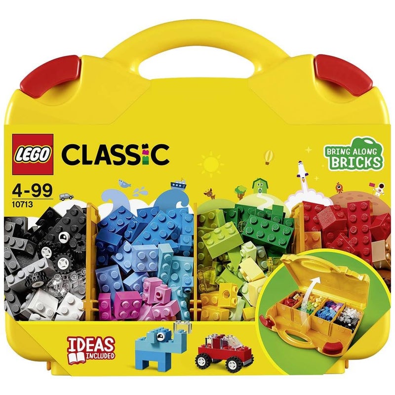 LEGO Classic Creative Suitcase, Toy Storage Case with Fun Colourful Building Bricks, Gifts for 4+ Year old Kids, Boys & Girls - Ramadan Gift Idea - 10713 - Image 1