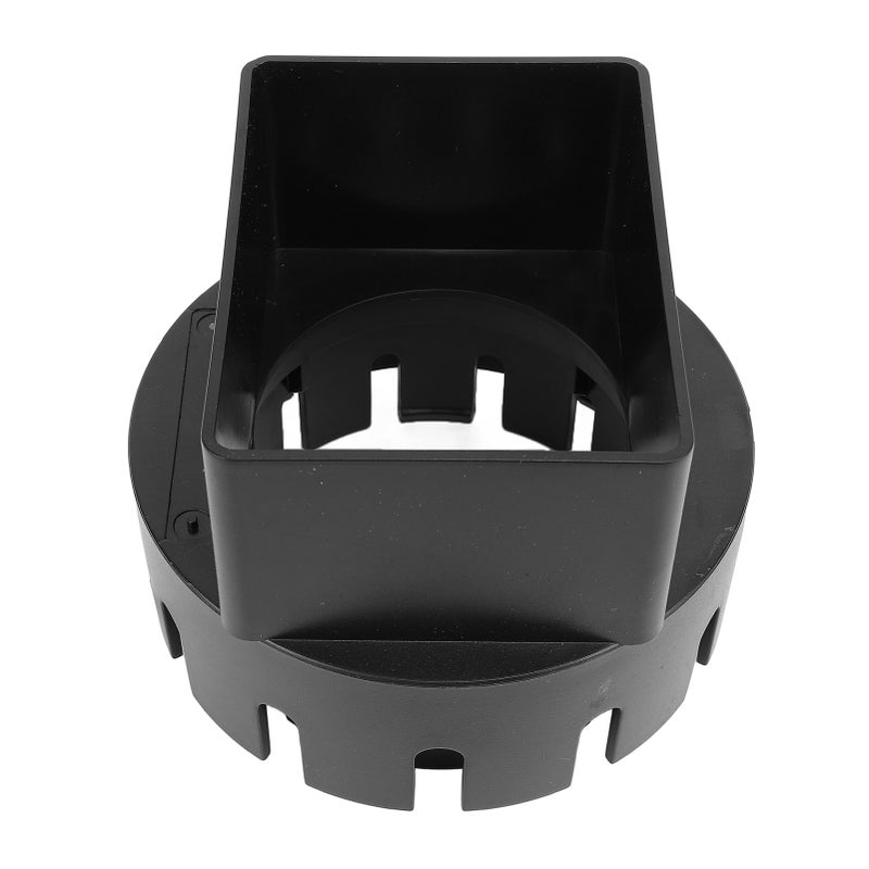 Rain Gutter Downspout Adapter 3x4 Inch PVC Square Rain Gutter to Drain Pipe Adapter for Outdoor Black - Image 4