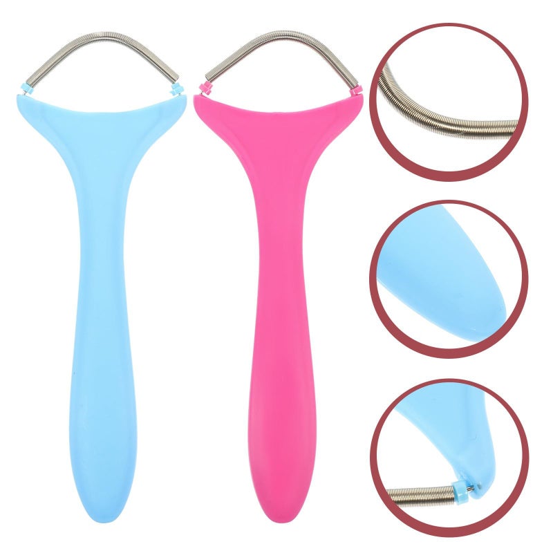 Women Facial Hair Remover Spring Threading Tool For Eyebrows Lip Sensitive Skin 2 Pack - Image 5