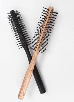 BONITO 2PCS Round Brush for Short Hair, Small Wood Hair Styling Brush, Hair Massage Comb, Head Massage Round Brush for Wet or Dry Hair  - Image 3