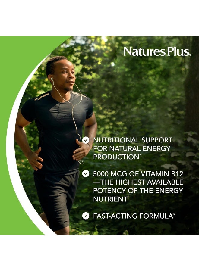 NaturesPlus B12 Softgels 5000 mcg for Energy Support - Image 4