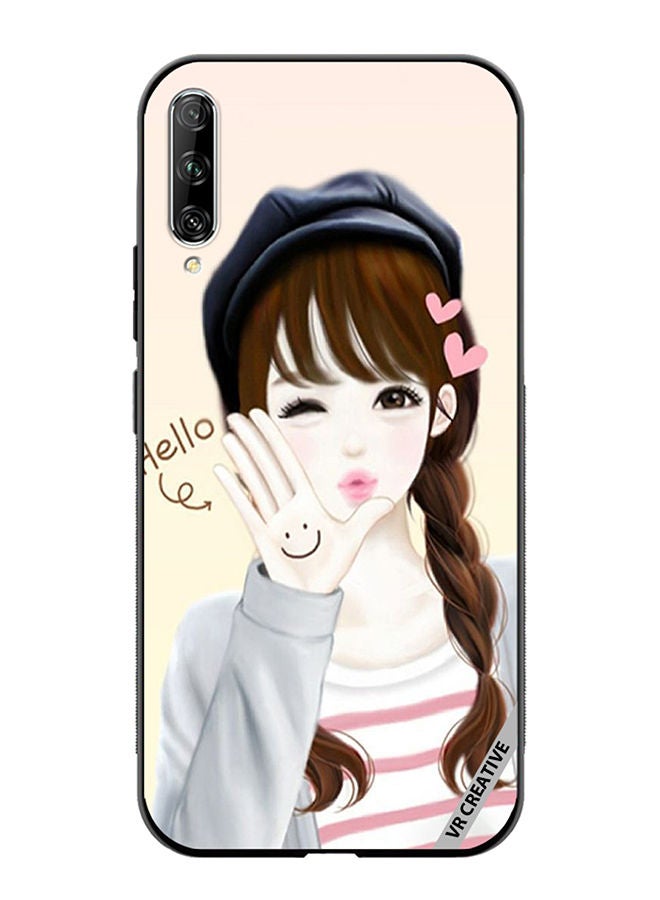 VR CREATIVE Protective Case Cover For Huawei Nova Y9S Hello Girl Design Multicolour - Image 1