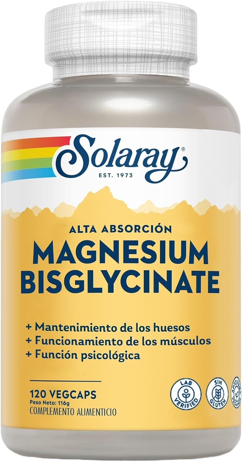 SOLARAY High Absorption Magnesium Glycinate, 350 mg, 120 VegCaps - Image 4