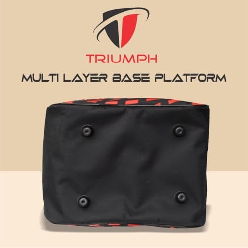 Triumph Nylon Skating Bag for Roller Skates - Sports & Travel Bag for Men/Women/Kids (Size: 12"X11"X9") (Black) - Image 4