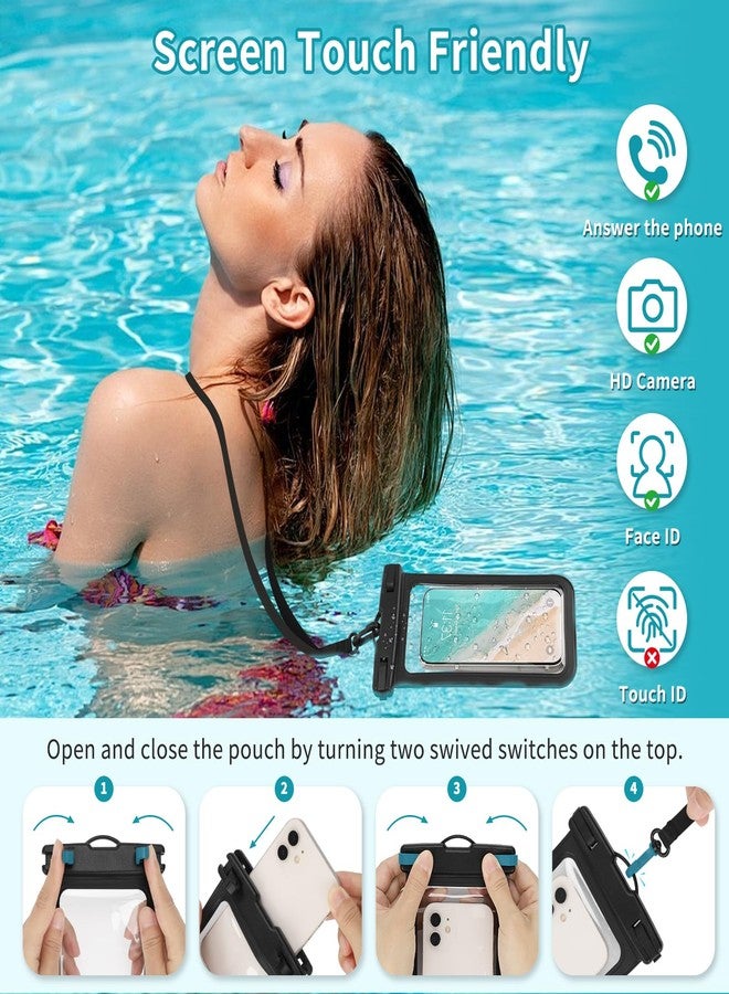 onemoky Mesh Shower Caddy Portable for College Dorm Room Essentials, Hanging Shower Caddy with Waterproof Phone Pouch, Large Capacity Shower Bag Basket Tote for Gym, Camping, Swimming, Beach, Travel, Bathroom - Image 3