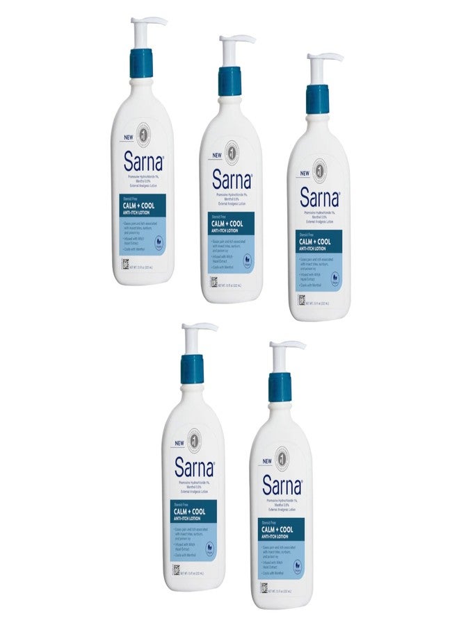 Sarna Calm + Cool Anti-Itch Lotion 7.5 Fl. Oz. (Pack of 5) - Image 1