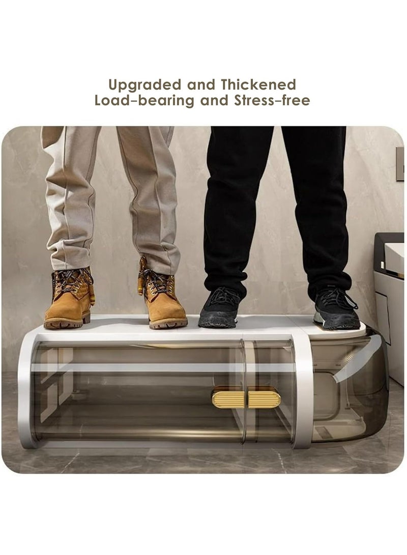 DubaiGallery خزانة مرحاض ضيقة للمساحات الصغيرة، خزانة فوق المرحاض لتخزين الحمام الضيق، خزانة جانبية ضيقة للمرحاض - Image 3