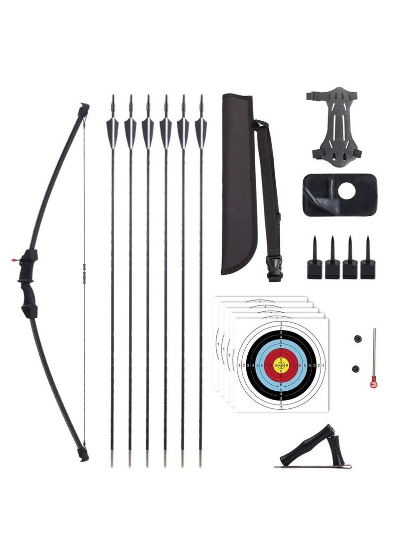 Gasin Advanced Recurve Bow Set Black - Children's Edition, complete accessories to enhance shooting experience  - Image 1