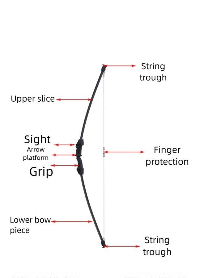 Gasin Advanced Recurve Bow Set Black - Children's Edition, complete accessories to enhance shooting experience  - Image 5