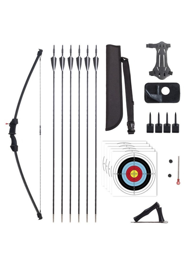 غاز مجموعة قوس وسهم للأطفال بتصميم ريكيرف مطور – طقم رماية للشباب والمبتدئين مع 6 سهام وإكسسوارات كاملة، مناسب للأنشطة الرياضية الخارجية وهدية مميزة - Image 1