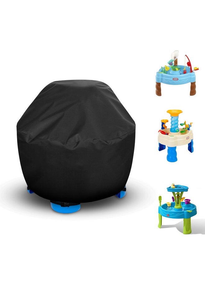 غطاء طاولة المياه للأطفال - غطاء خارجي للأطفال مناسب لطاولة المياه من Step2 Showers Splash Tower، غطاء طاولة المياه الرملية، غطاء دائري لطاولة المياه Little Tikes - غطاء فقط  - Image 1
