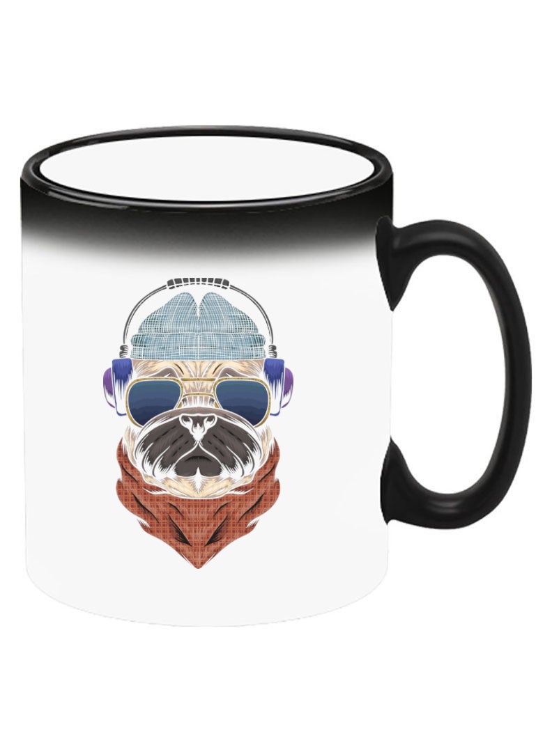 Theodor Color Changing Heat Sensitive Ceramic Mug, Image Revealed When HOT Liquid is Added! swag bull dog - Image 2