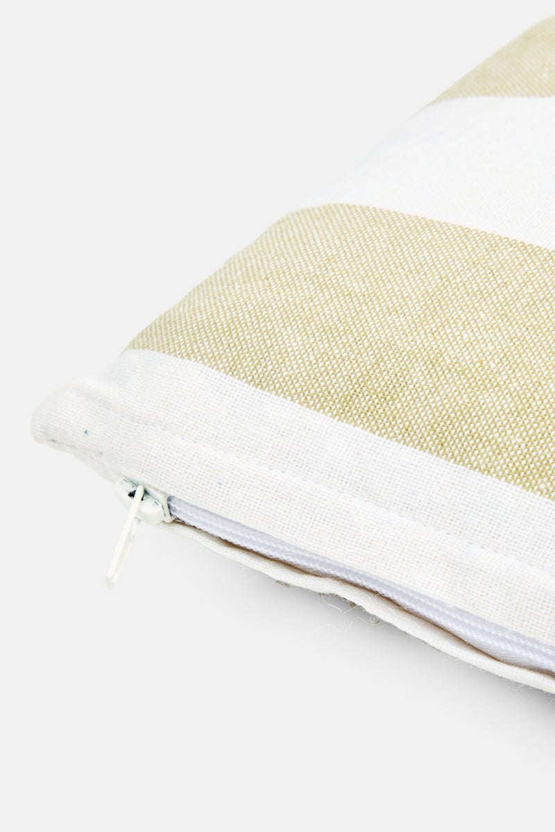 Muy Mucho Striped Cushion 20 x 30 cm, Olive - Image 3