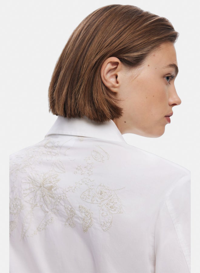 DESIGUAL Plain shirt with embroidery - Image 3