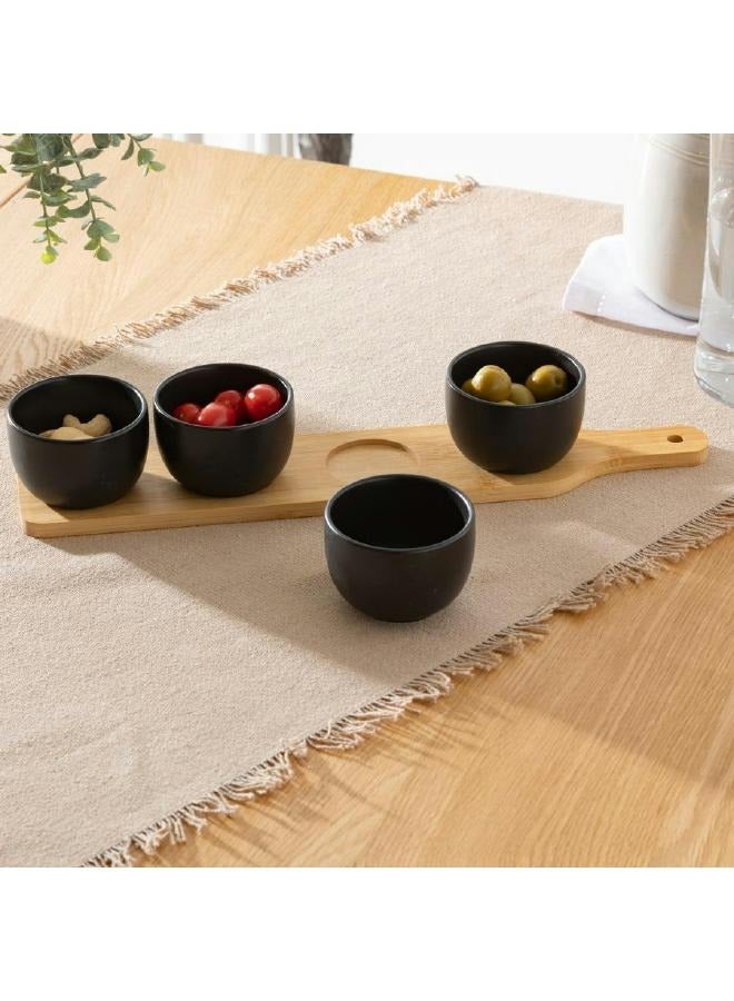 لوفت طقم مقبلات، ، L41.2XP8XH6CMS، أسود، بامبو-145763 - Image 2