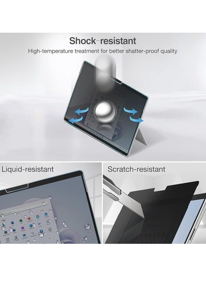 Compatible with Surface Pro 9 13-inch Privacy Screen Protector, Anti-Spyware Tempered Glass Ultra-Thin Tinted Screen Protector - Image 5