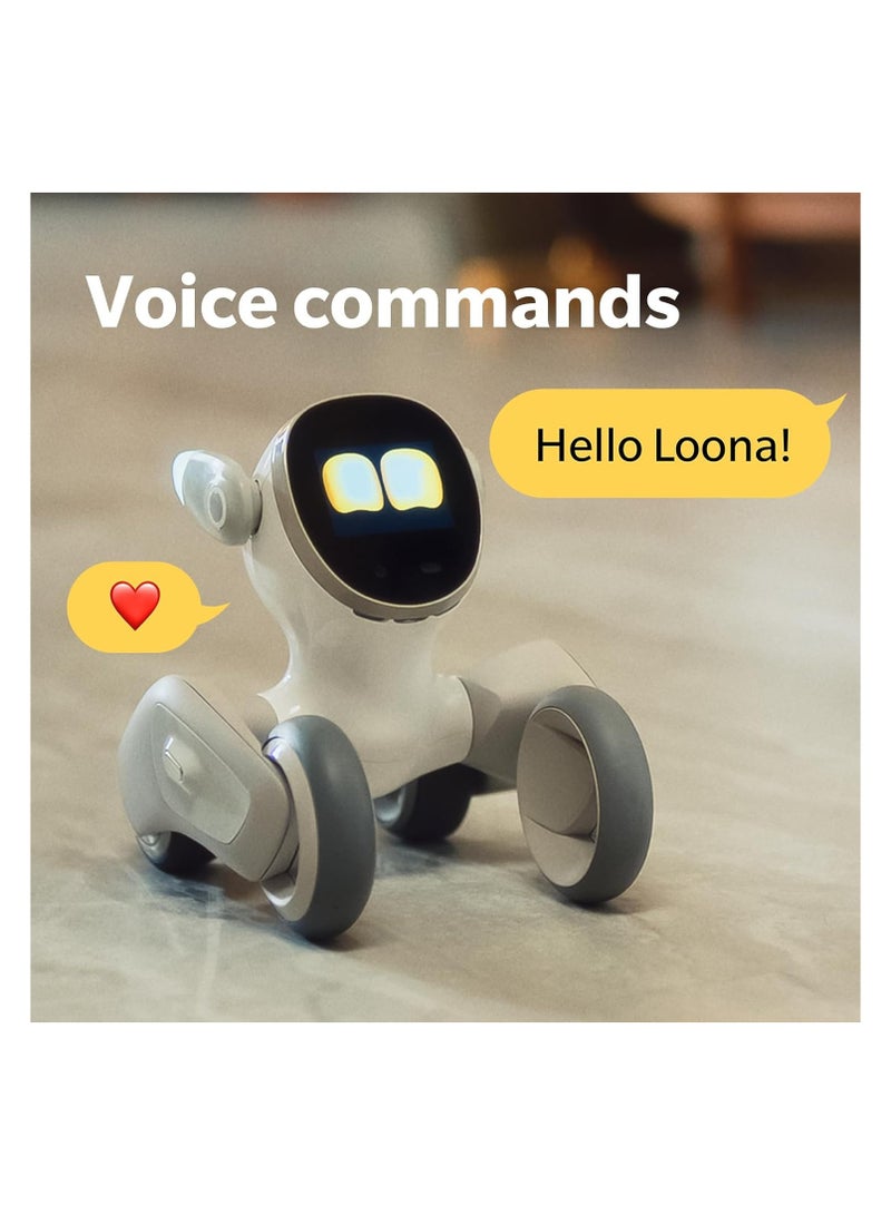 Loona V24: The Most Advanced Smart Robot Pet Dog – Powered by GPT-4, Voice Command & Gesture Recognition, Real-time Interaction for Kids, Boys & Girls – Includes Charging Dock - Image 4