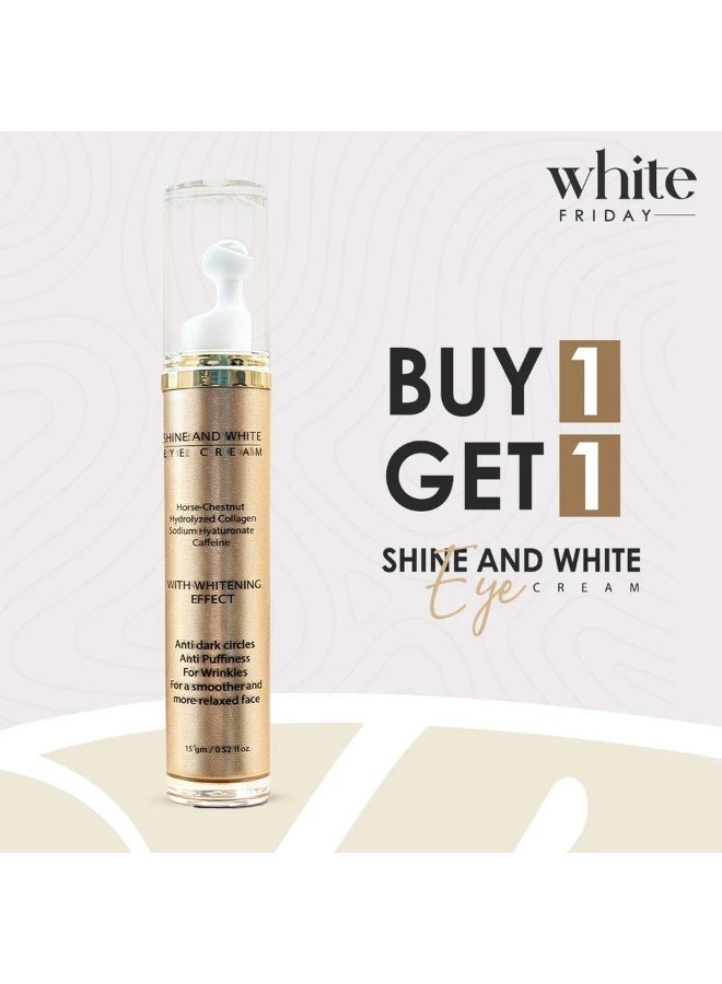 So Sandy Shine & White Eye Contour Brightening under eye cream, with Anti-aging effect. Bundle - Image 1