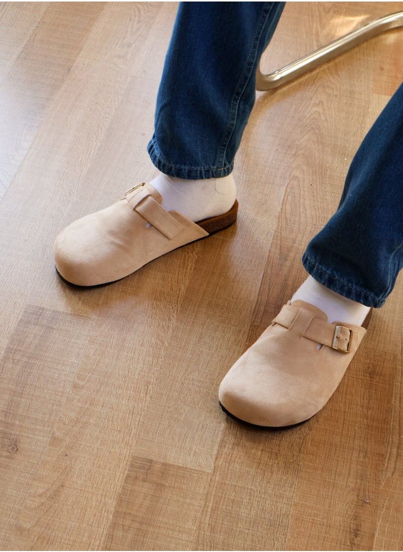 Beige suede Mule - pzsku/Z9C5F0B6DC38B679B0883Z/45/_/1734363556/7fa65477-ebb3-43e4-85ea-633faa9c5d7d