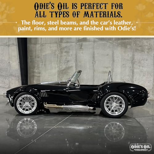 Odie's Oil • Universal Finish for Wood • Leather • Plastic • Vinyl • Metal and More • 9 Ounce Glass Jar • Food Safe and Solvent Free Non Toxic Finish - Image 2