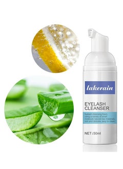 lakerain Eyelash Cleanser 50ml , Gentle Formula without Irritation For Home Use and Salon , Safe Makeup & Mascara Remover For Natural Lashes , Eyelash Extensions Cleanser For Women  - Image 5