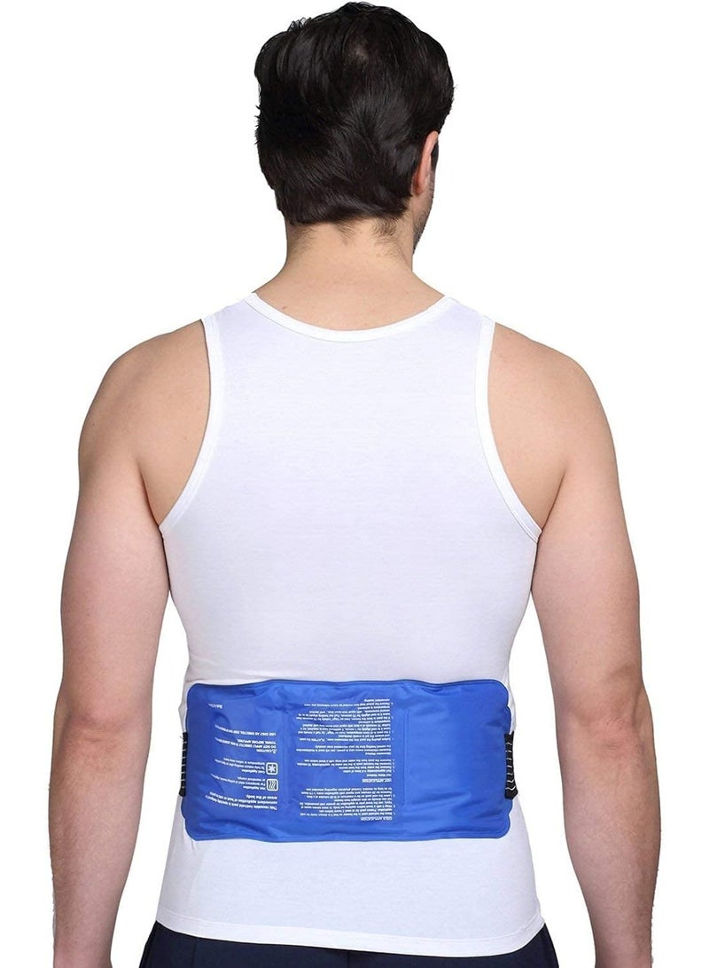 Reusable Hot & Cold Soft & Flexible Gel Ice Pack for Pain Relief-Blue - Image 3