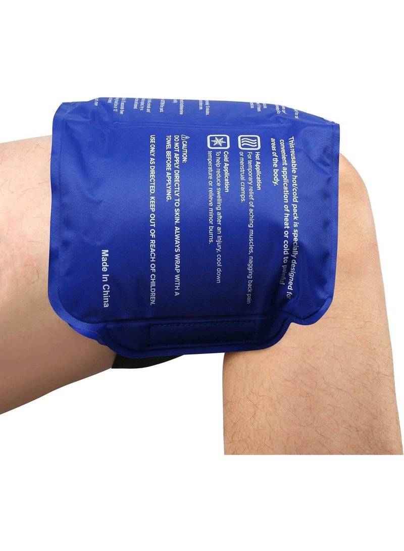 Reusable Hot & Cold Soft & Flexible Gel Ice Pack for Pain Relief-Blue - Image 4